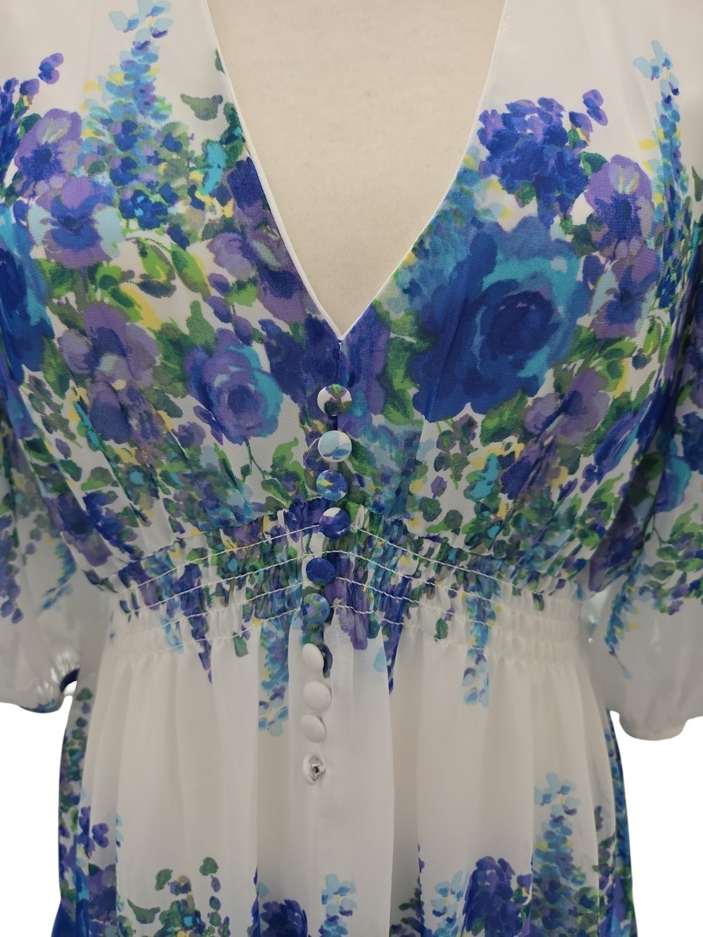 Taylor Summer Floral NwT Flowy Boho Dress 8 - Picture 6 of 13